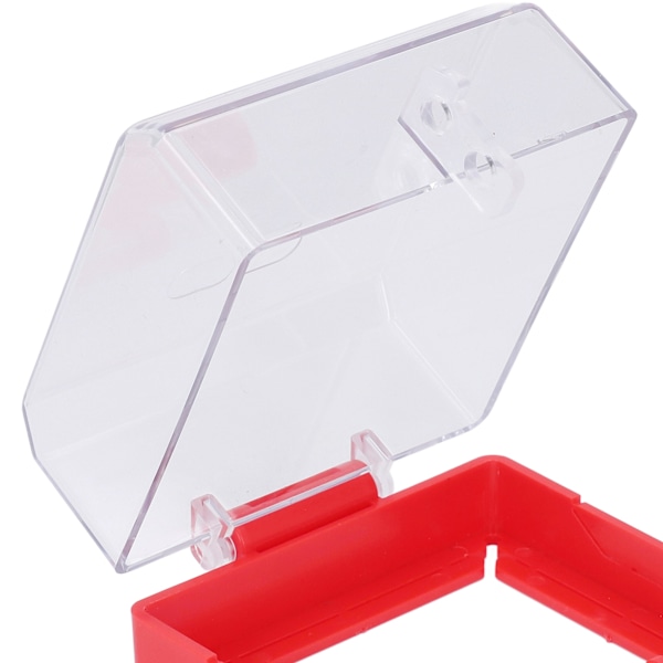 Nödstoppsknappskydd Tryckknapp Brytare Spärrskydd Transparent Fodral med Monteringsdelar 105x105x63mm
