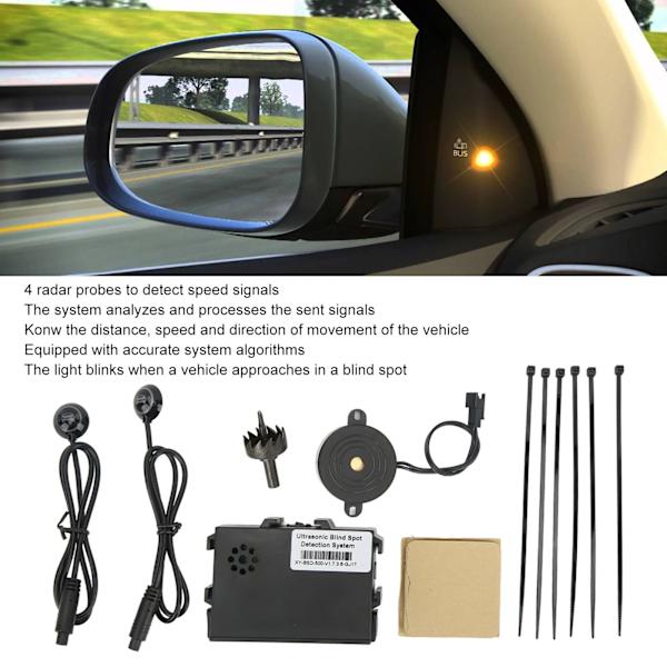 Blind Spot-övervakningssystem för Bil Känslig Noggrann Detektion IP67 Vattentät Backradar Parkeringssystem för Fordon