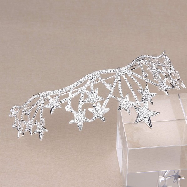 Star Pannebånd Krone, Pannebånd Crystal Rhinestone Hair Jewelry Bri