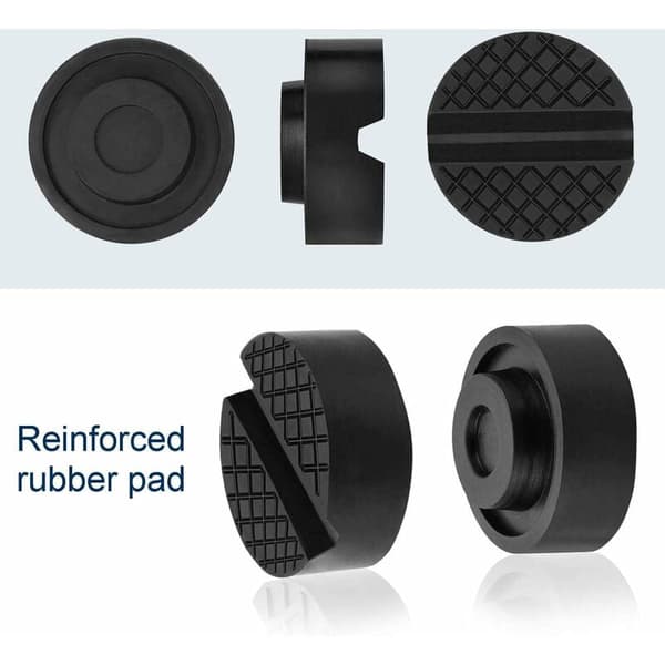 Bærende Design Universal Donkraft Pad Adapter Til Fortykkede Gummimateriale, Ekstra Greb Til Beskyttelse Af Klemmesømme (2 Styk)