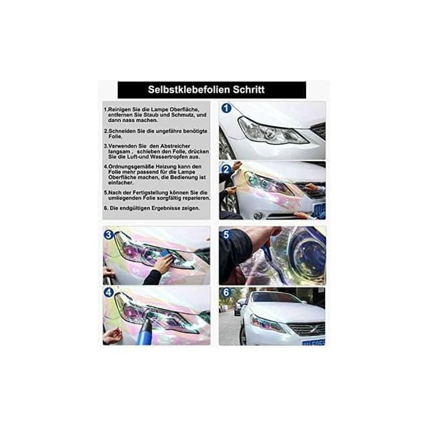 Auto Forlygte Film - Lys Sort - 30CM*200CM
