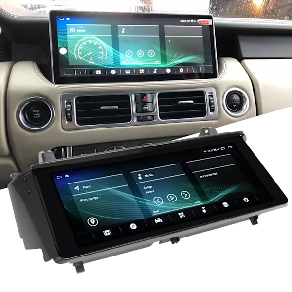 12,3 tuuman auton multimediasoitin Android 12:lle, langaton Carplay, 8-ydin, korvaa Land Rover Range Rover Vogue V8 L322 8+128G