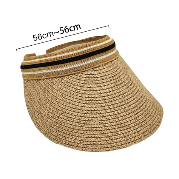 Summer Ribbon Sun Hat, Soft and Breathable Striped Beach Hat