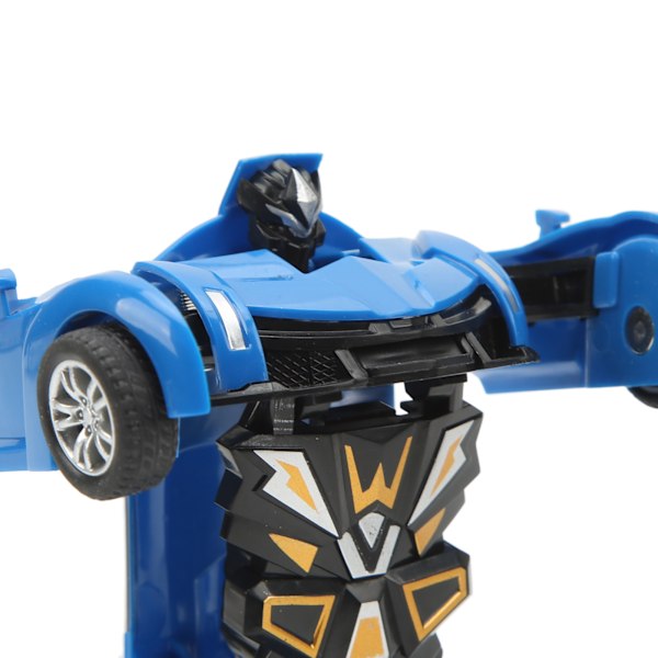 Bilrobotleksak för barn En knapp Deformerad Realistisk Säker Transformerad Deformation Bilrobot Blå