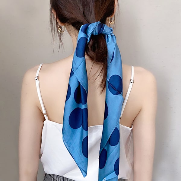 Blue on sale neck scarf