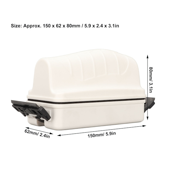 Akvarium Magnetisk Børst Dobbelt Blad Stærk Magnetisk Selvflydende Ergonomisk Fisketank Magnetisk Alge Skraber Hvid