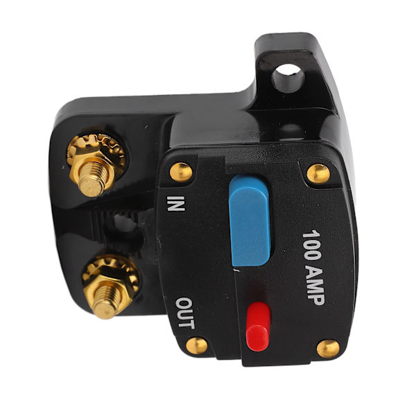 Bil Audio Sikringsautomat Manuel Nulstilling Sikring Inline Inverter Holder til Bil Audio Stereo System Båd Lastbiler Busser 100A