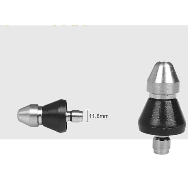 Trykvaske Turbo Dysespids Spids 5000PSI Mini Kompakt Rustfrit Stål Turbo Dysespids til Udskiftning Mellemste Hoved Bag 6 Huller 1/4in NPT