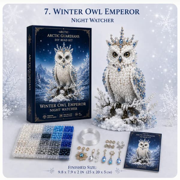 Arctic Winter Guardians DIY Pärlkit Kollektion: DIY Pärlpyssel – Vinteruggla