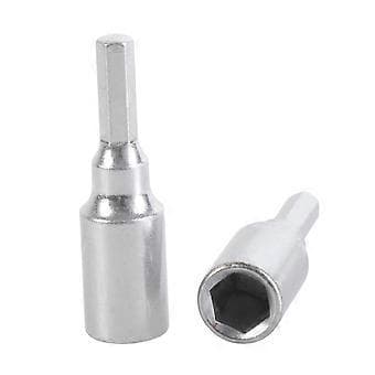 Professionel 4mm til 6,35mm Hex Transducer Adapter Socket Magnetisk Bit Konverter til Skruetrækker Borebit Håndværktøj