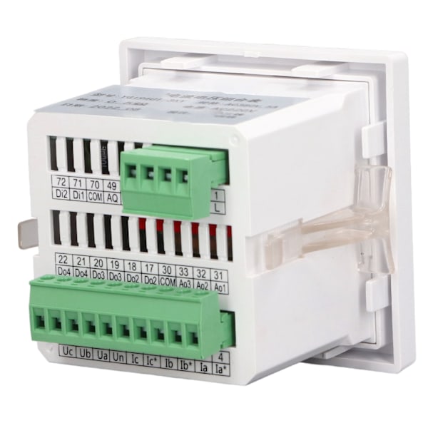 3-faset Strømspenningsmåler LCD-skjerm Amperemeter Voltmeter Intelligent Elektrisk Måler AC220V Inngang