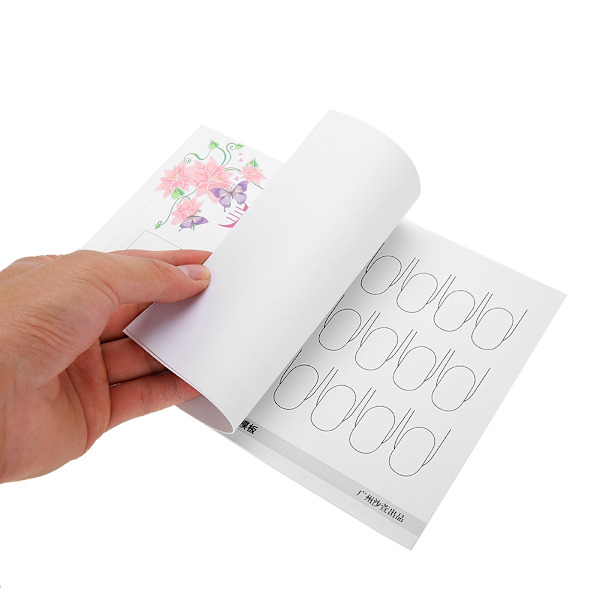 Nagelkonstövningspapperbok Färgad Ritning Målningsövningsmall Manikyrverktyg 03#