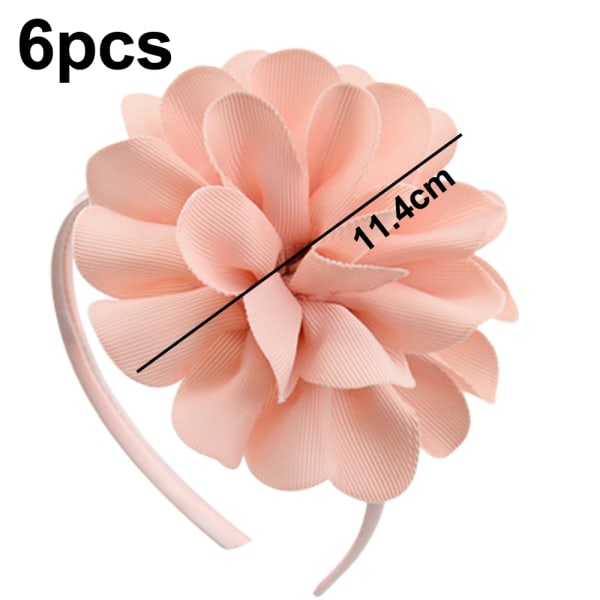 Chiffon Flower Crown Headband For Girls Wedding Festival Parties