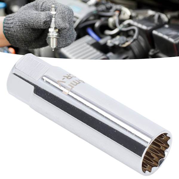 Tändstiftshylsa Magnetisk Universal Tunnväggig Specialavtagare 12-kantig 3/8 tum 14 mm