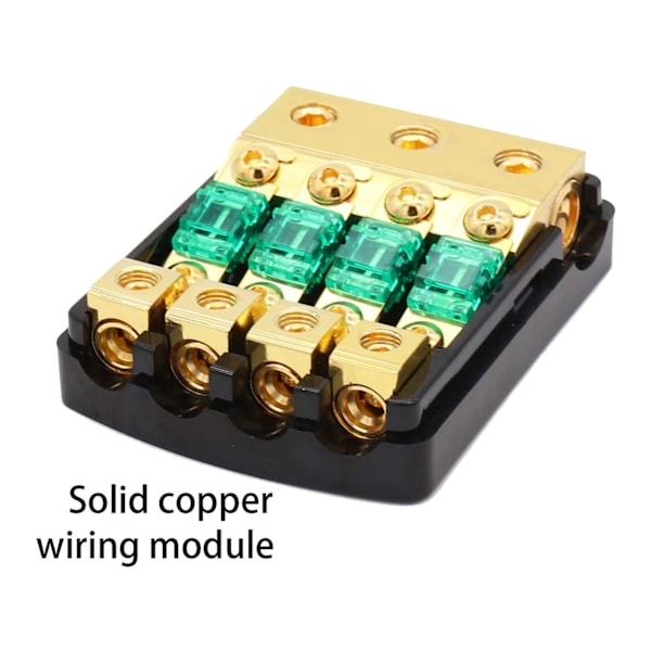 1 Vejs 4 Udgang 0/4 AWG til 4/8 AWG Strømssikringsholder Kobber til Biler Lastbiler Både