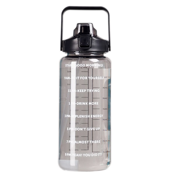Halv gallon/64 oz vandflaske med håndtag, lækagesikker med