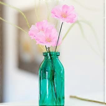 100 stk. DIY Plommeblomst Blomsterhode Hårnål Lagingsmateriale Blomsterpynt