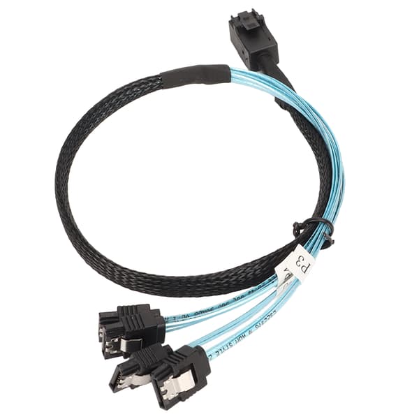 Mini SAS 36Pin SFF-8087 til SATA, Internt Mini SAS til SATA Kabel, Multi Channel SATA Kabel med Pålidelig Kvalitetssikring for 12Gbps Dataoverførsel,