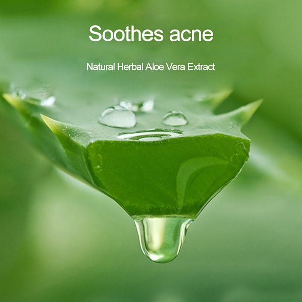 Icke-Klibbig Aloe Vera Gel, Återfuktar Huden & Reparerar Skadade Områden, Återfuktare För Känslig Hud, Snabb Absorption, Lindring av Solbränna, 300ml