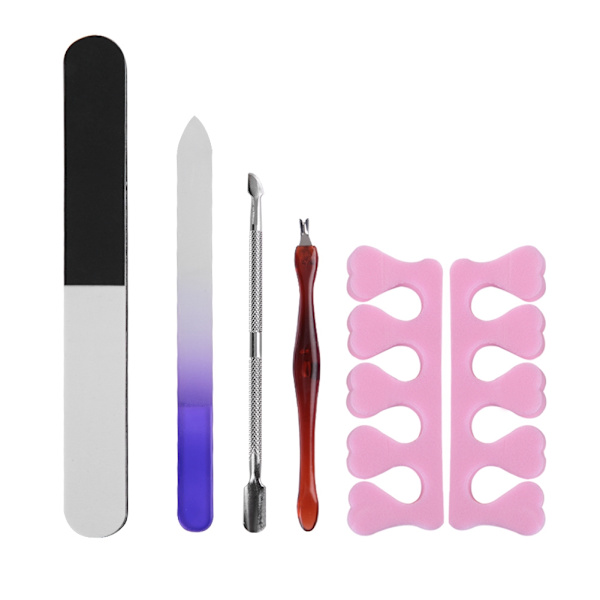 5-pack Professionellt Nagelkonst Manikyr Pedikyr Verktygssats Nagelslipningssvampar Filer Polerare