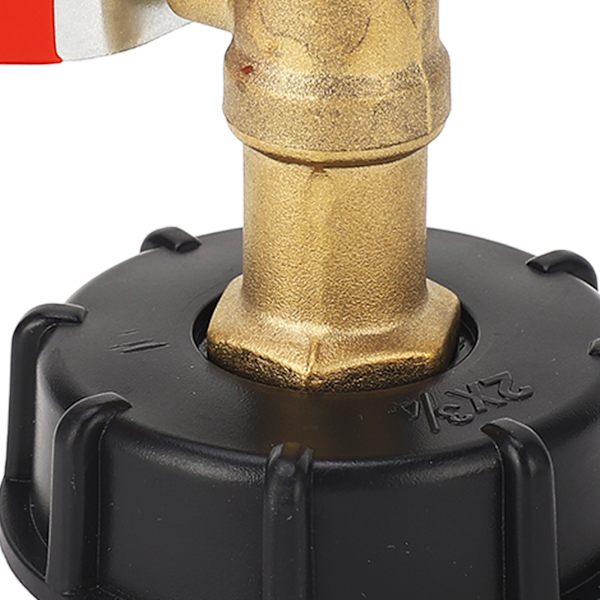 IBC-behållare Adapter 3/4 tum Mässing Behållare Koppling Grov Gänga 275‑330 Gallon Vattentank Trädgårdsslang Ventil Koppling