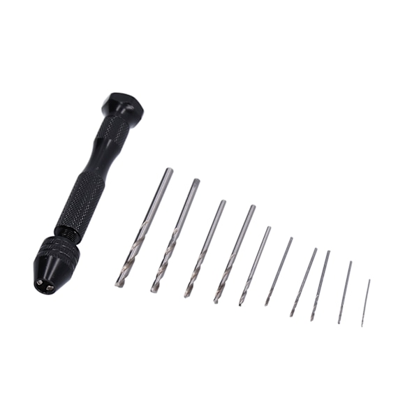 11 stk. Pin Vise Bor Bits HSS Aluminium Legering Manuel Mini Twist Bor Bits til Valnød