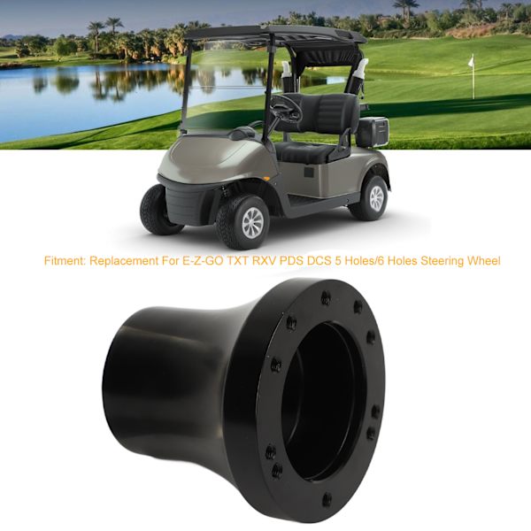 Golfvagns Styrningshjul Adapter 5 Hål Eller 6 Hål Adapter Omvandling Ersättning För E‑Z‑GO TXT RXV PDS DCS