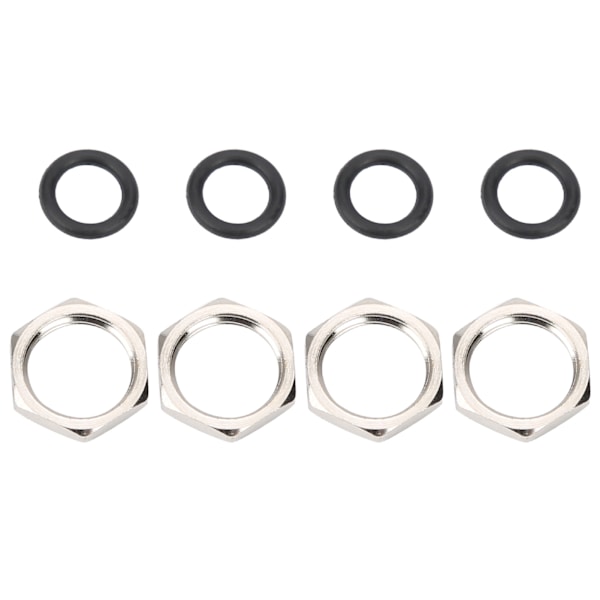 4 Set PreWired Runda LED-lampor Mini Common Anode 2-färgs Indikatorlampor 10mm 110220V (Röd och Blå)