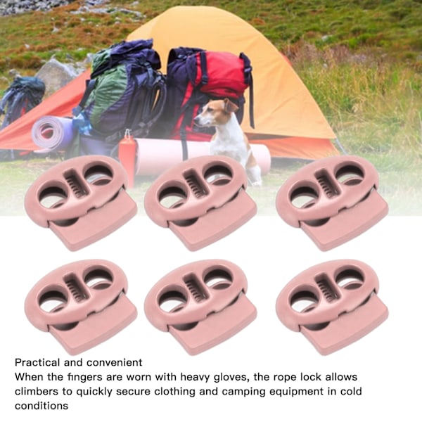 30 st Metall Fjäder Snörlås Flexibel Snörlås Ändstopp för Dragsko Väska Kläder Skosnören Ryggsäck Nyckelband Rosa