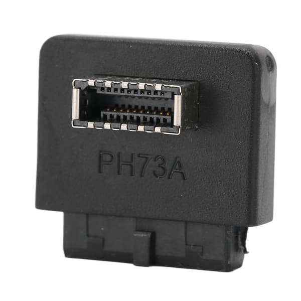Hovedkort USB-adapter for PC-bygg, USB 3.0 20-pinners header hann-utvidelsesadapter til USB 3.1 frontpanelkontakt, kompakt adapterdesign med høy ytelse