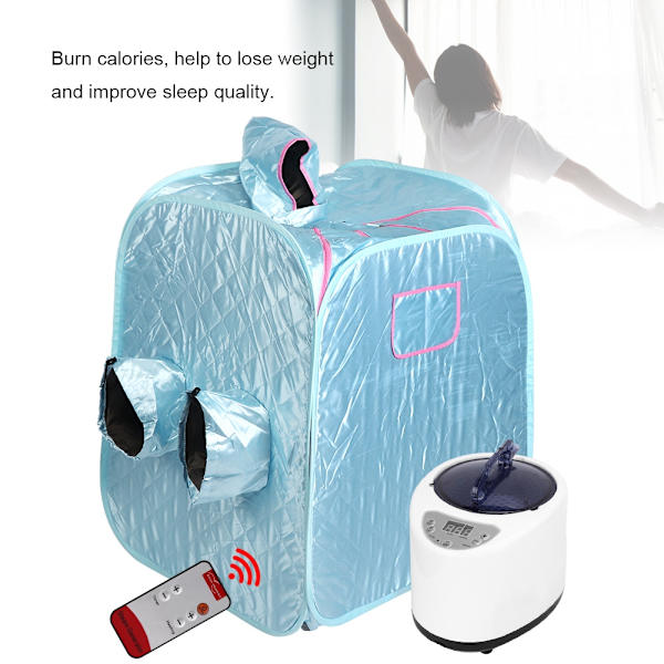 Hjemmebrug Vandafvisende Foldbar Damp Sauna Box Damptelt Spa Maskine til Dampbad US Stik 110V