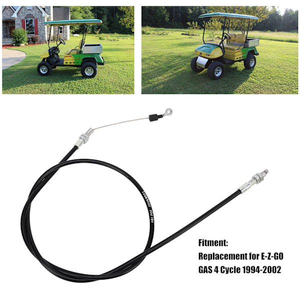 Gasreglagekabel för Golfvagn CBL 047, Ersättningskabel för E‑Z‑GO GAS 4-takts 1994‑2002