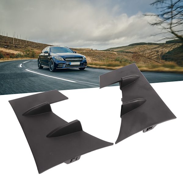 Front Fog Grille Side Trim Erstatning for Benz C‑Class W205 S205 C205 AMG Line C43 C63 Facelift 2019‑2021