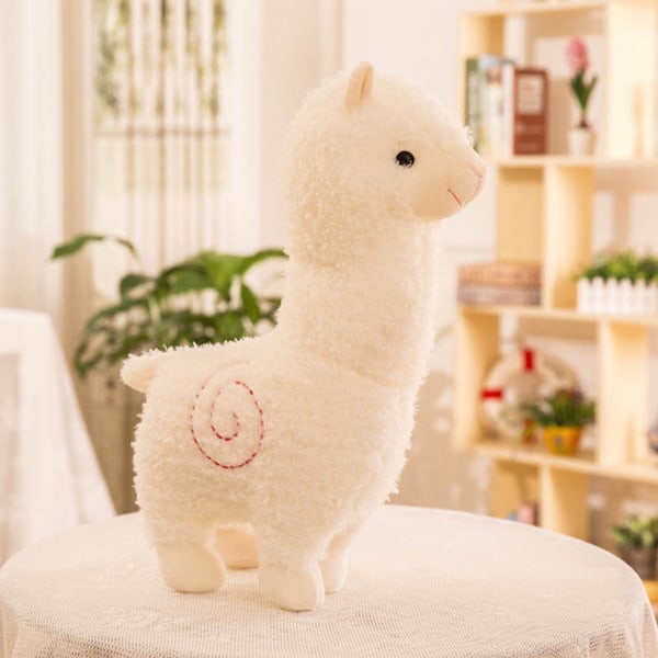 Tvättbar Alpaca Plyschleksak, 45 cm Llama Gosedjur Stor Plysch, Perfekt Present För Barn Älskare Vänner Tonåringar Vuxna