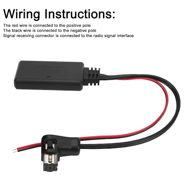 Bluetooth 5.0 AUX-IN Kabel Stereo Audio Musikkadapter Bærbar for Pioneer CD IP-BUS