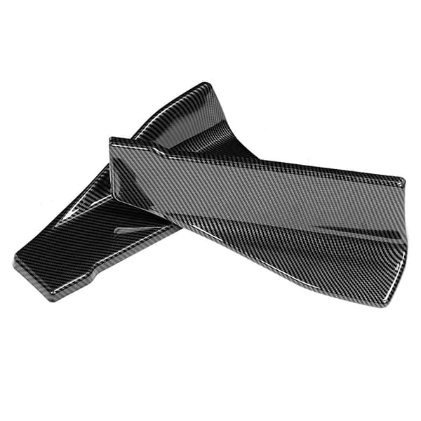 35cm Kolfiber För Bil Universal Sidokjol/Bakre Stötfångare Läppsplitter Winglet Förkläden