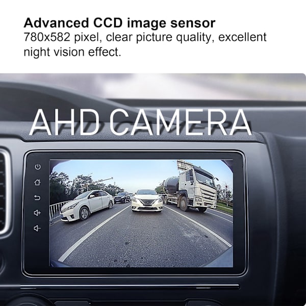 Nummerpladelys Backup Kamera med LED HD CCD Nattesyn IP68 Vandafvisende Passer til Bora 11-13
