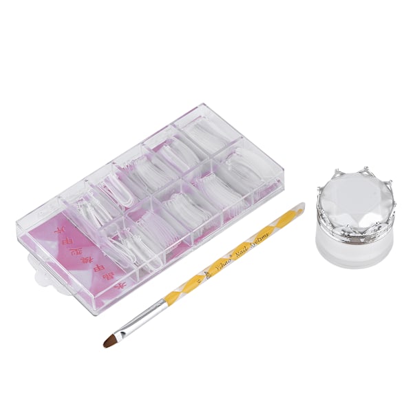 15ml Hurtig Opbygning Poly Gel Negleform Tips Sæt Forlængelse Lim Neglekunst UV Builder
