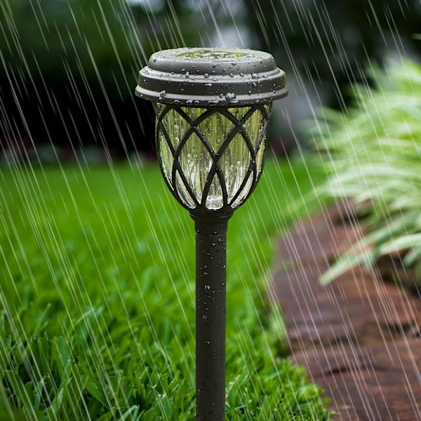 Landskapsbelysning, Solcellsdrivna Gångljus, Utomhusdekoration, Enkel Installation, Väderbeständig, Stark LED-belysning för Trädgård (3-pack)
