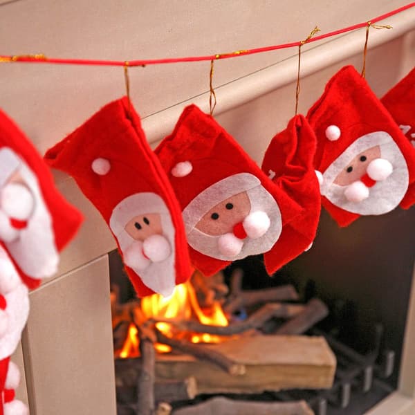 Julekalender Julemand, 24 poser til fyldning, julepynt