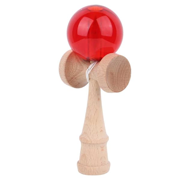 Ferdighetsutviklingsleke for kognitiv trening, slitesterk design Kendama med snortether, sikkerhetsførst konstruksjon, solid treball- og koppspill for