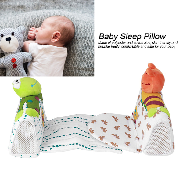 Baby Pute Tegneserie Spedbarn Sovestilling Posisjonerer Anti Flatt Hode Anti Rull Sove Pute