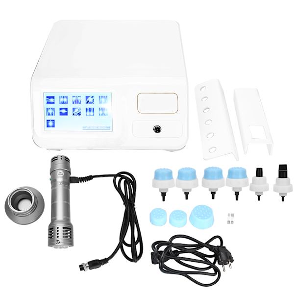Ekstrakorporal Shockwave Terapi ED Smertlindrende Behandling Massager Maskine (Tungsten Guld) EU Stik 110-220V