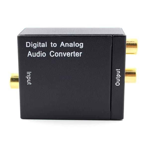 Koaksial Digital til Analog Konverter, Digital Optisk til Analog Lydkonverter, Konverterer SPDIF Digital Lyd til RCA Analog Output med Høj Kvalitet