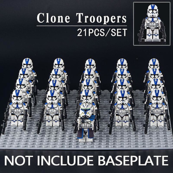 501st Legion Clone Trooper Army Set Mini Captain Rex Jesse And