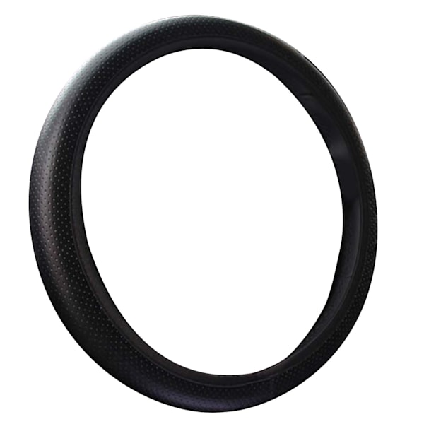 Rattstyrningsöverdrag för bil 38cm Diameter Universal Passform Konstläder Skydd för Modifikation Svart