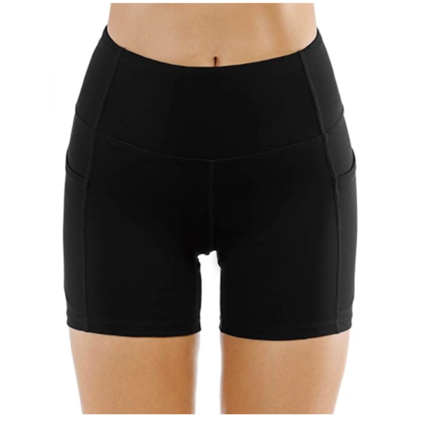 1 stk. Athletic Shorts, Reducer Muskelrystelse, Sort, Størrelse L