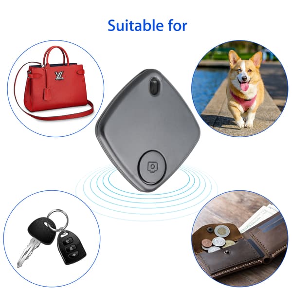 Left-Behind Remind Tracker, IP67 vandafvisende, Anti-stalking alarmer, Privatlivsbeskyttelse til dine ejendele (iOS eksklusiv)