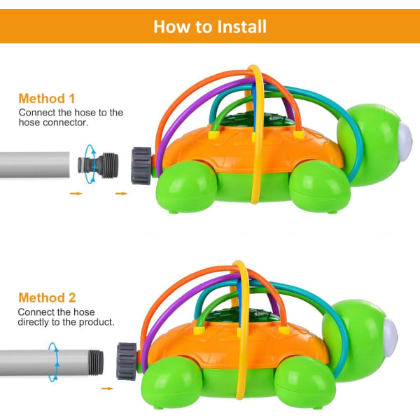 joylink vannsprinkler for barn, skilpadde