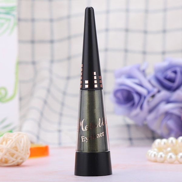10ML Färgad Glansig Pärlemor Eyeliner Vätska Långvarig Vattentät Flytande Eyeliner Makeup 01#